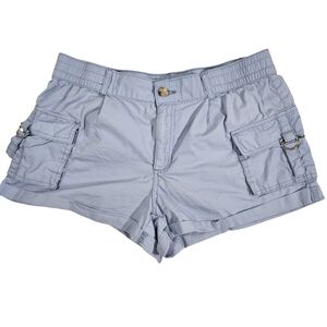 Sincerly Jules 100% Cotton Womens Cargo Shirts, Periwinkle Blue, 9/29